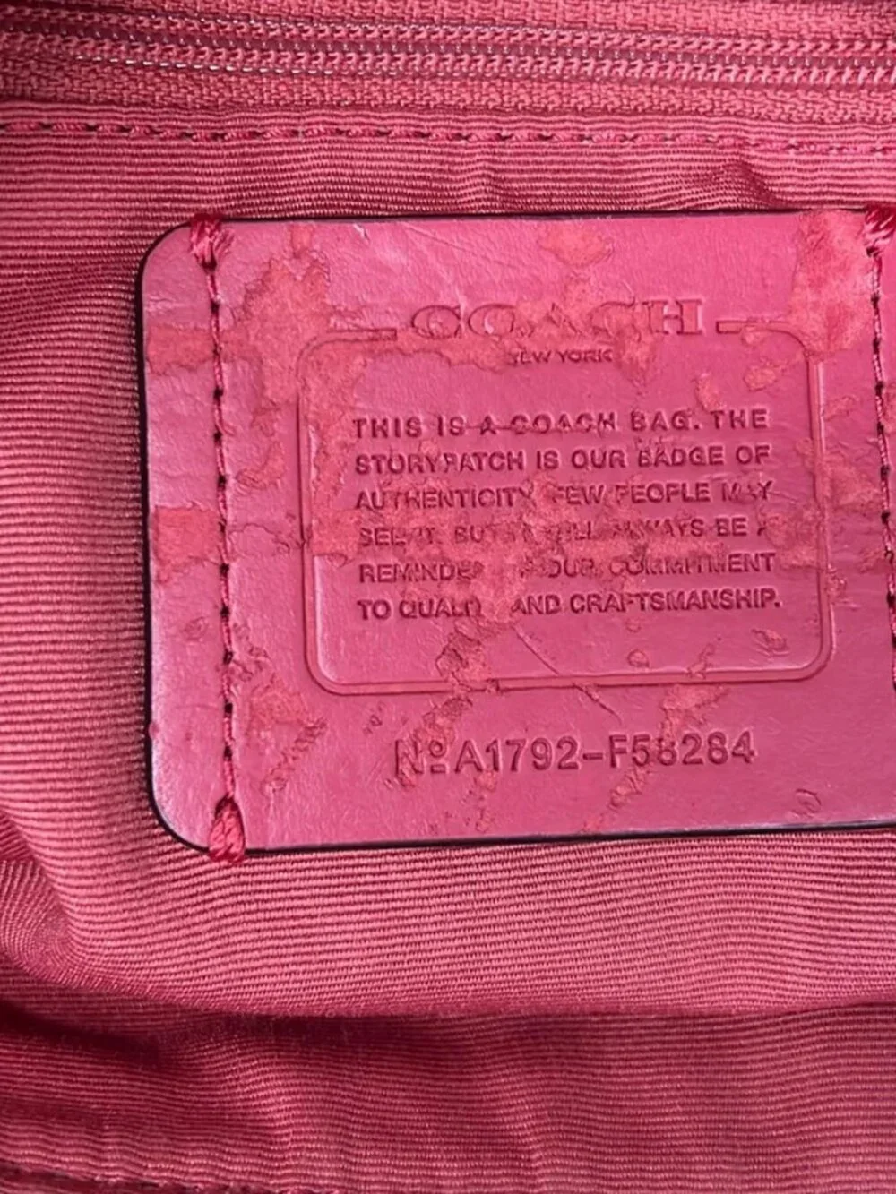 COACH Signature Celeste EW Hobo F58284 Beige Dark Brown Pink Jacquard Leather